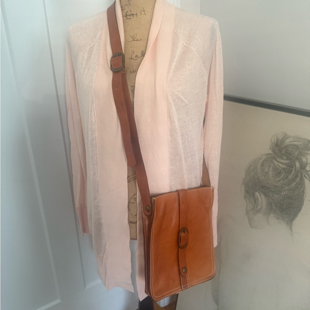 Patricia Nash Tan Leather Crossbody Bag